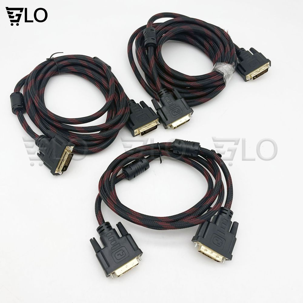 Dây Cáp Màn Hình DVI 24+1 1.5m tới 10m Hàng Bọc Dù Chống Nhiễu
