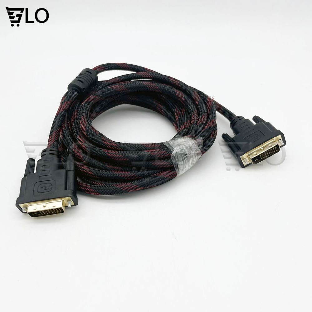 Dây Cáp Màn Hình DVI 24+1 1.5m tới 10m Hàng Bọc Dù Chống Nhiễu