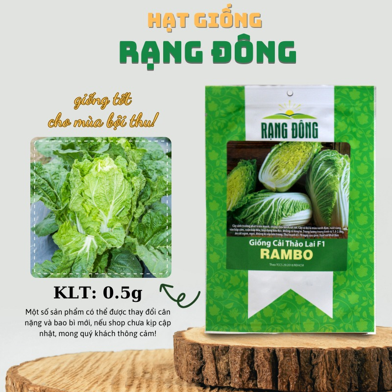 Hạt giống Cải Thảo Rambo, 0,5gr