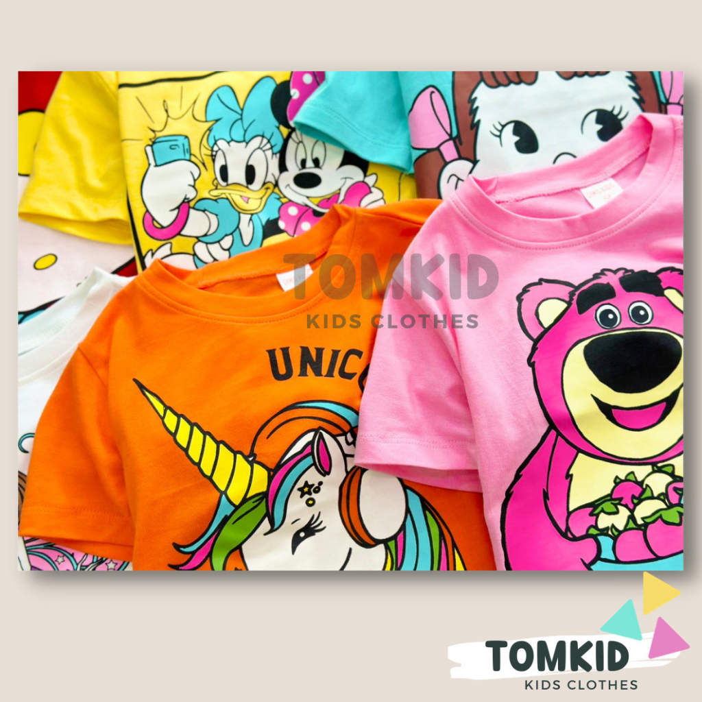 Đồ bộ cho bé gái set đồ bé gái chất cotton 4 chiều, quần ống loe 9-42kg -Tomkids