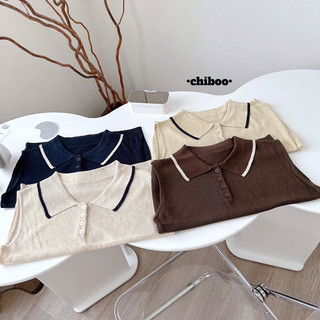 áo len ba lỗ cổ viền hàn quốc