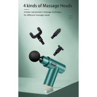 Máy Massage Gun Osk 802 (4 Đầu, 6 Chế Độ Rung)