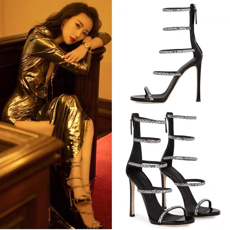 ORDER 💋 Giày Korea quai ngang mảnh hạt đá 9cm -11cm 33-40