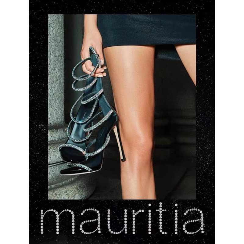 ORDER 💋 Giày Korea quai ngang mảnh hạt đá 9cm -11cm 33-40