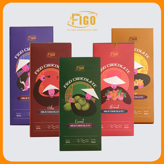 Thanh 50gr Combo MIX các vị Milk Chocolate| Socola truyền thống nón lá Figo thanh 50gr SIÊU RẺ