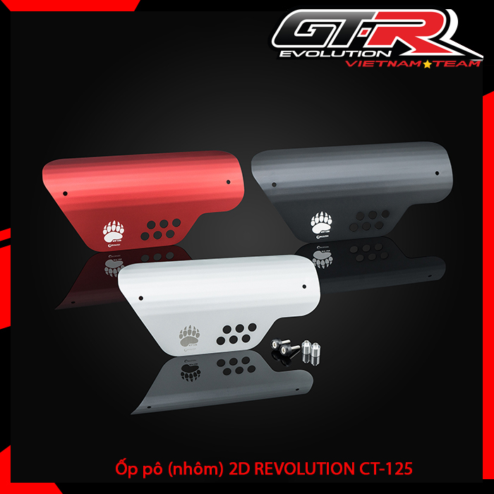 Ốp pô (nhôm) 2D REVOLUTION CT125