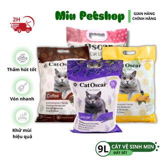 Tải cát vệ sinh Oscar 6 túi cho chó mèo- cát vệ sinh tiện lợi dành cho chó mèo thấm hút khử mùi tốt