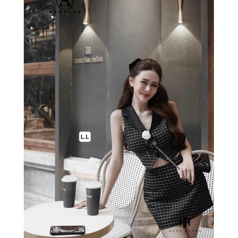 SET DẠ TWEED SÁT NÁCH KÈM HOA