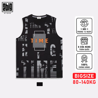 Bigsize nam 80-140kg tanktop đen phối đen tt006 2big navy star
