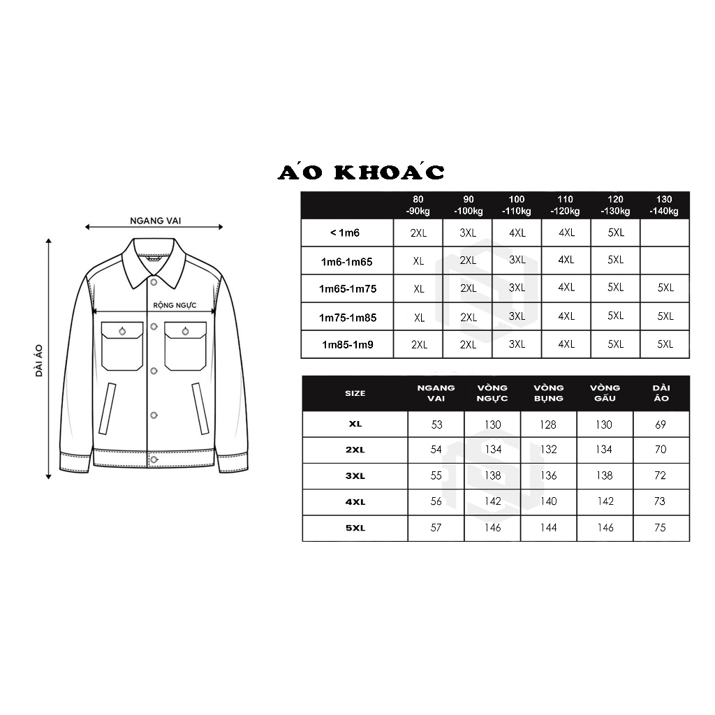 BIGSIZE NAM 80-140KG ÁO KHOÁC GIÓ THÊU TRƠN 2BIG NAVY STAR