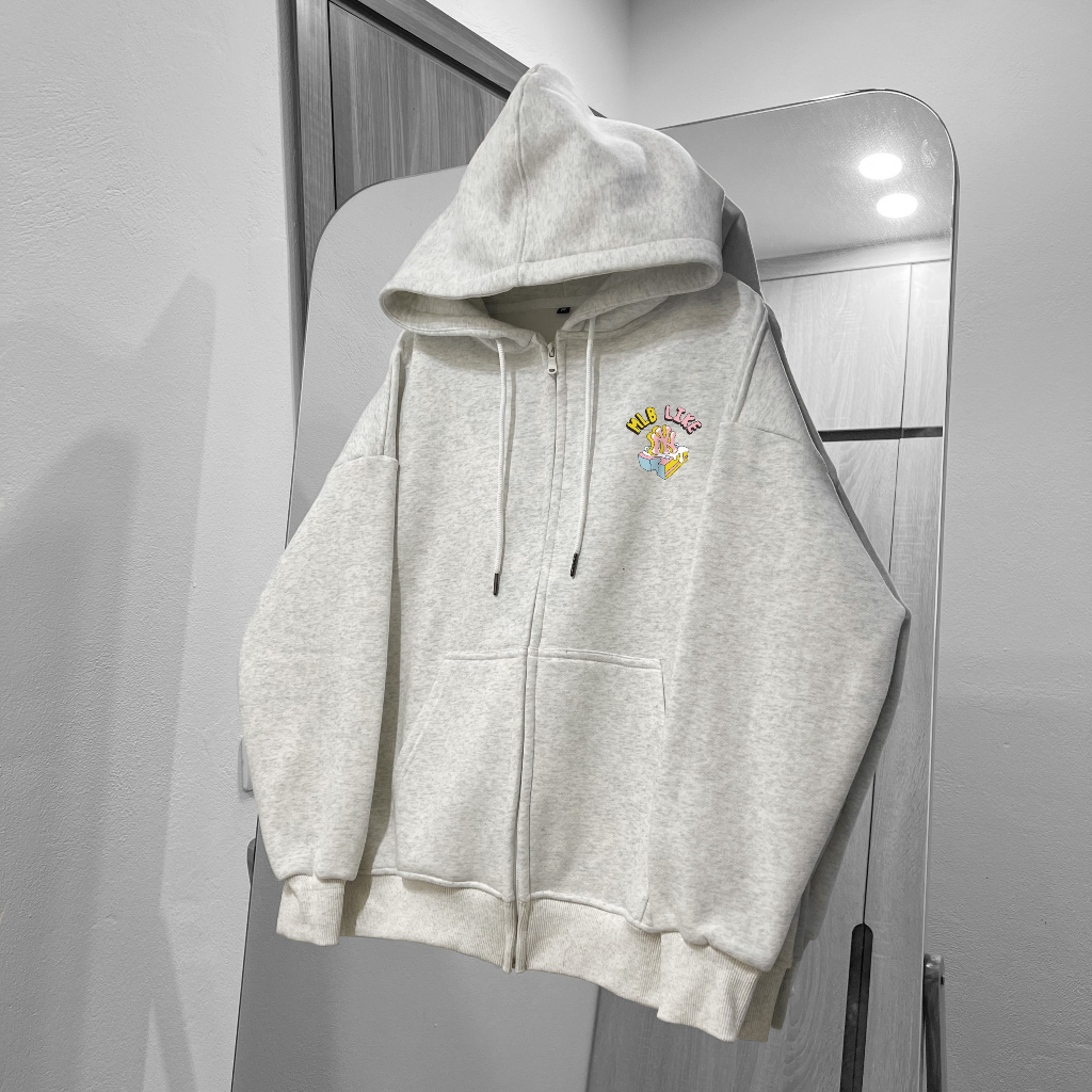 Áo Khoác Hoodie Zip Meanstore Khoác Nỉ Nam Nữ Đôi Form Rộng Vải Nỉ Lót Lông, Bông Dày Mũ, Dây Kéo Đen, Xám Tiêu - KN2FYB