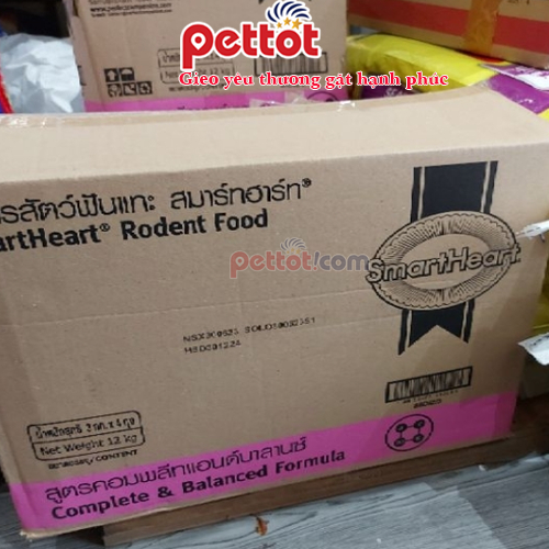 1kg Nén Nâu Smartheart thức ăn cho Bọ ú, Thỏ, Sóc Bay, Nhím