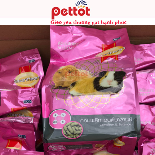 1kg Nén Nâu Smartheart thức ăn cho Bọ ú, Thỏ, Sóc Bay, Nhím