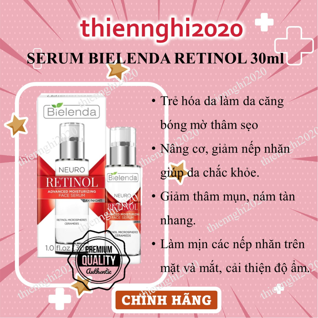 Tinh chất chống lão hóa Serum Bielenda Neuro Retinol Advanced