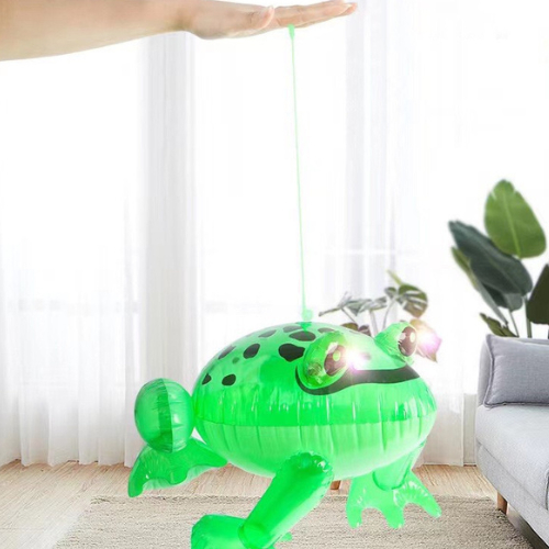 Đồ chơi Hottrend bóng bay hình Ếch xanh dễ thương có dây chun co giãn cực tốt