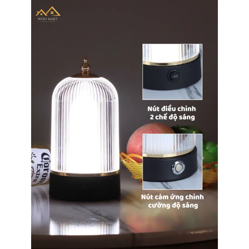 Đèn ngủ trang trí, đèn bàn Led lồng chim derco phòng ngủ, bữa tiệc, nhà hàng