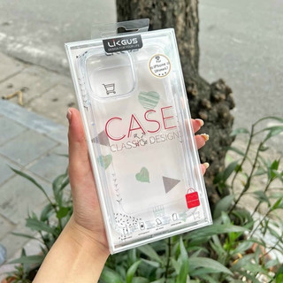 iPhone 16 Ốp lưng Likgus trong chống sốc iPhone 16 /15 Pro Max/ 15 Plus/ 15 Pro/ 15/ 14 / 13 trong suốt khống ố màu