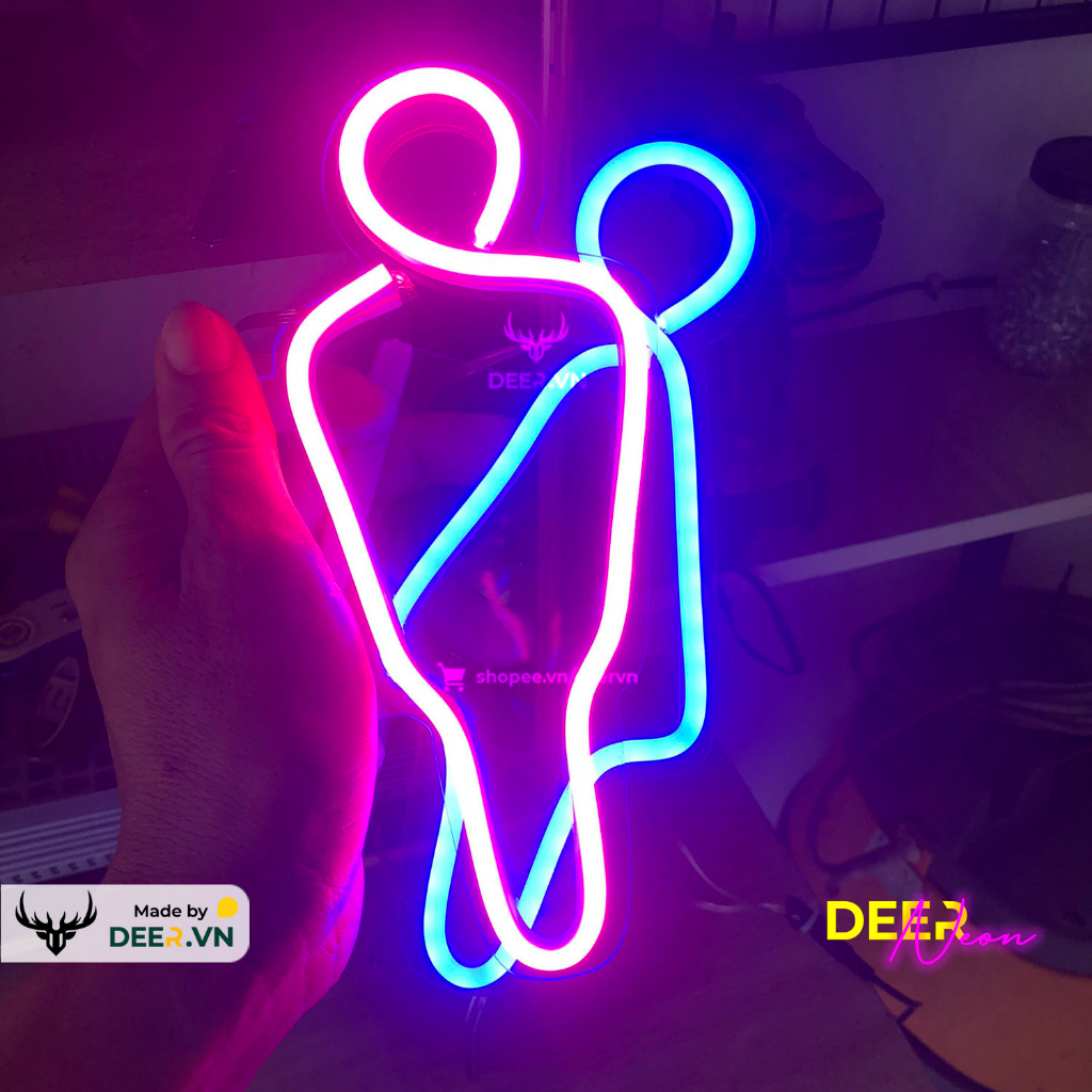 Bảng Đèn Led Neon Nhà Vệ Sinh Nam Nữ Độc Đáo - Made by DEER