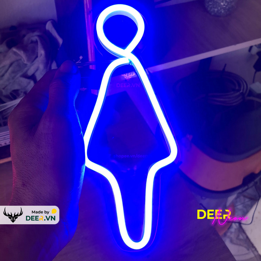 Bảng Đèn Led Neon Nhà Vệ Sinh Nam Nữ Độc Đáo - Made by DEER