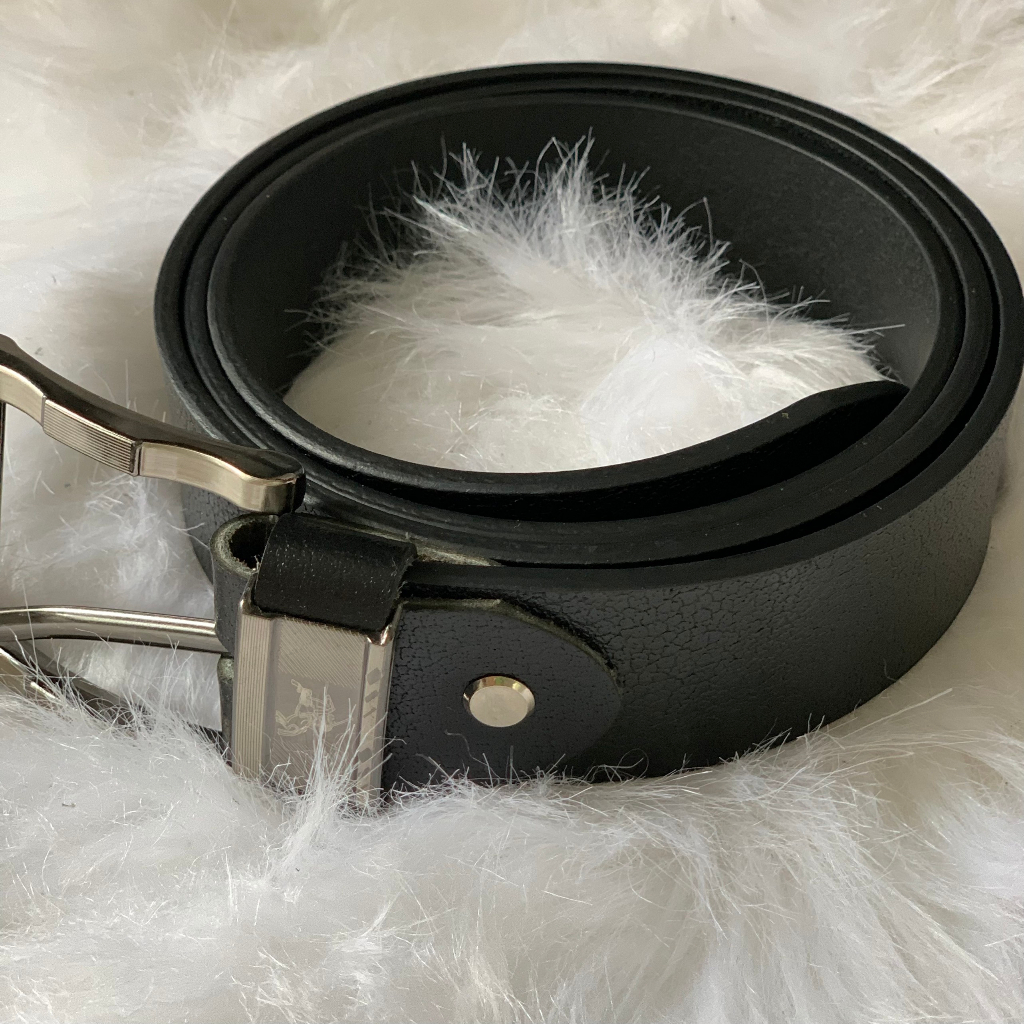 Thắt Lưng Nam Da Bò Thật Nguyên Miếng 1 Lớp Cắt Sơn Cạnh Tặng Kèm Cây Đục Lỗ Độ Bền Trên 10 Năm Màu Đen