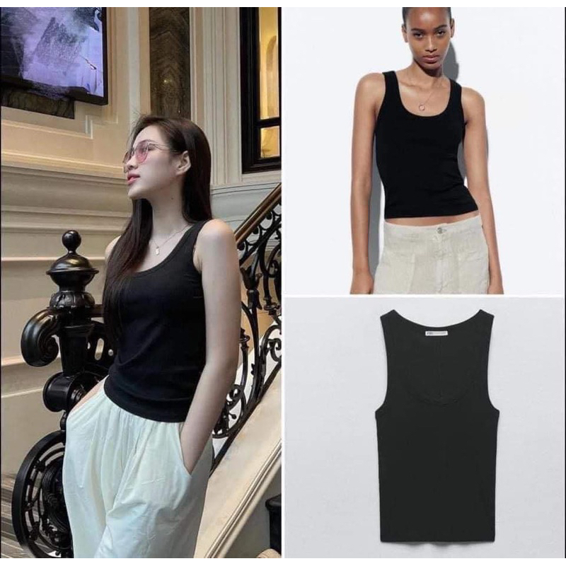 Áo Top, Ba Lỗ, Chất Đanh, ZARA AUTH