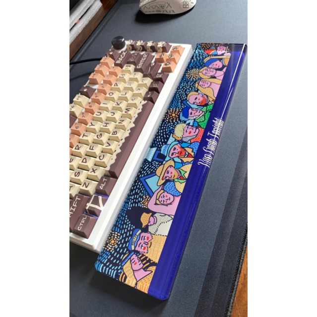 Kê tay resin VanGogh Tonight kích thước 36 x 8 x 1,9cm cho bàn phím