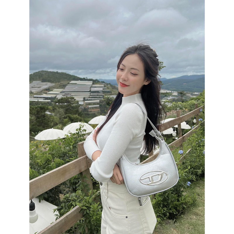 Áo Len Gân - 915 - Trơn - Cổ Cao - Tay Dài