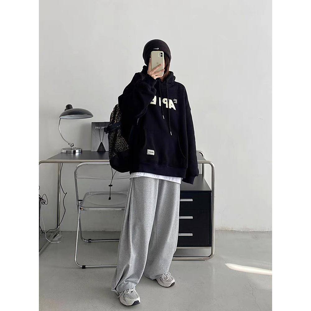Hoodie nỉ bông dày dặn mũ rộng 2 lớp siêu ấm Deliz nỉ chui đầu dài tay dày dặn mặc đôi Devil