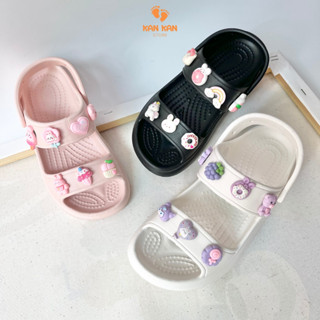 Dép Quai Hậu Cho Bé Gái KanKanStore Xăng Đan Bánh Mì Có Quai Trẻ Em KA64