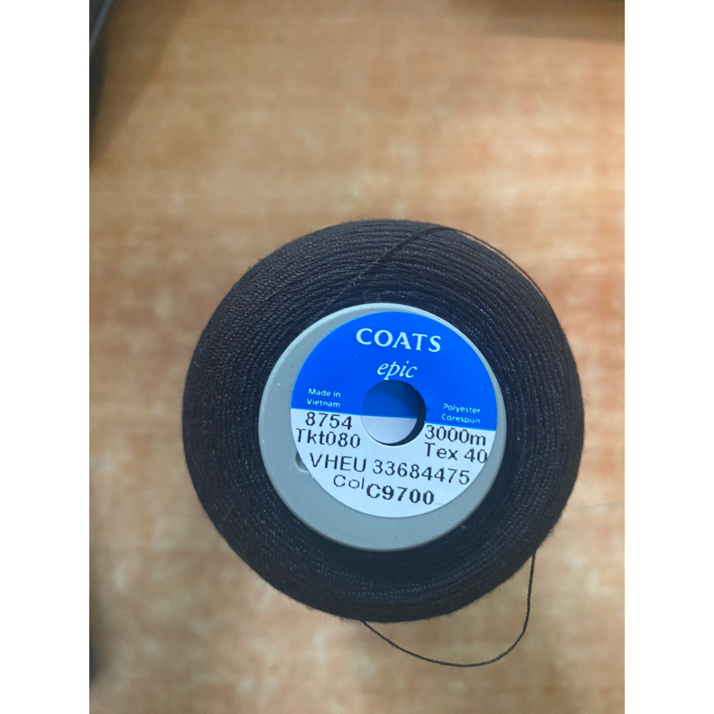 Chỉ Cost màu đen tex 40