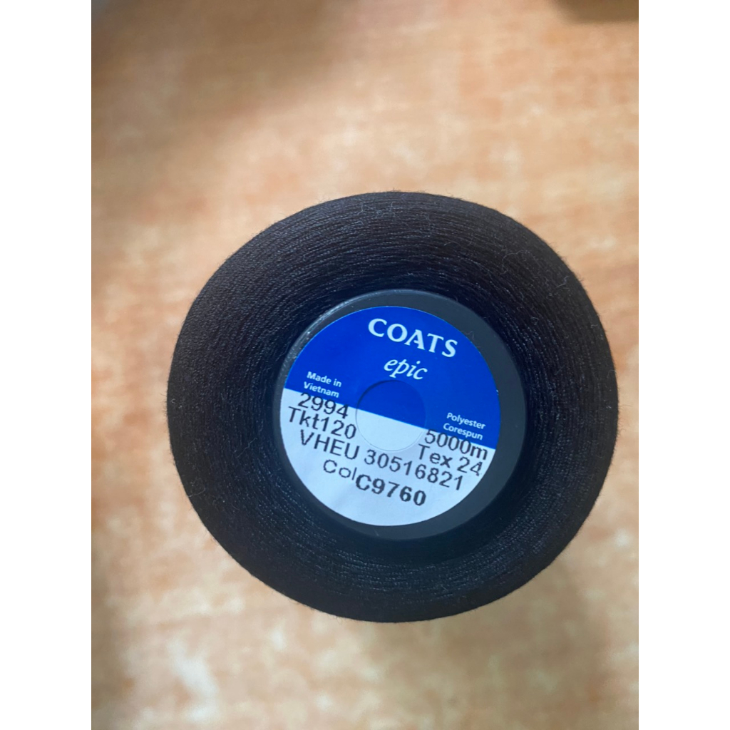 Chỉ Cost màu đen tex 24