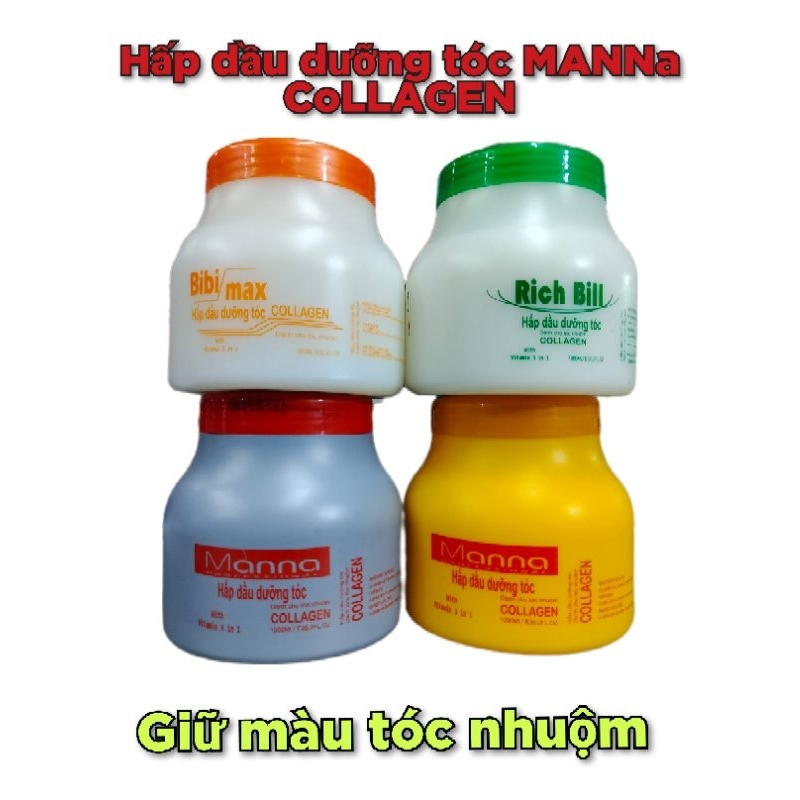 HẤP DẦU MANNA COLLAGEN PHỤC HỒI TÓC HƯ TỔN MỀM MƯỢT GIỮ MÀU TÓC