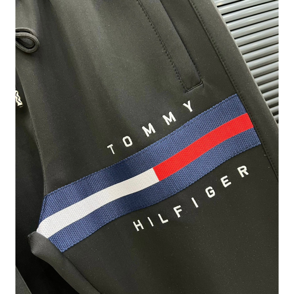 Bộ Thể Thao Nam TOMMY Thu Đông, Bộ Quần Áo Dài Tay Phối Họa Tiết TOMMY Phong Cách Boy Phố