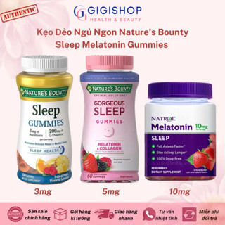 [BILL US] Kẹo Dẻo Hỗ Trợ Ngủ Ngon Nature’s Bounty Sleep Gummies 60 viên