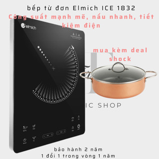 Bếp điện từ Elmich ICE-1832, bếp điện từ siêu bền đẹp, bảo hành 2 năm, 1 đổi 1 trong vòng 1 năm, hàng chính hãng, tlté