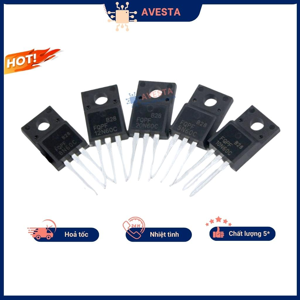 Mosfet 4N60 5N60 6N60 8N60 10N60 20N60 lưng nhựa đảm bảo chất lượng Avesta