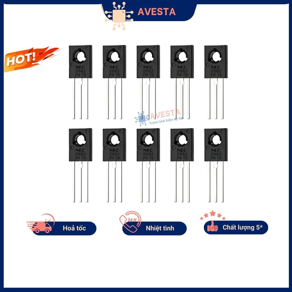 D882 2SD882 NPN Transistor 3A 40V TO-126 chính hãng Avesta