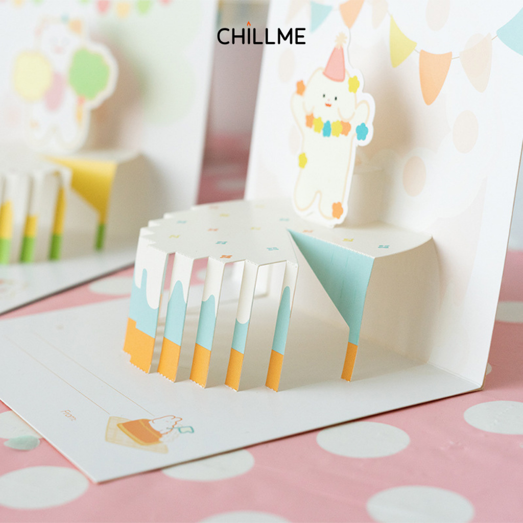 Thiệp 3d chúc mừng hình gấu 3 chiều dễ thương quà tặng ý nghĩa cho người thân ngày lễ kỷ niệm  - HK8011