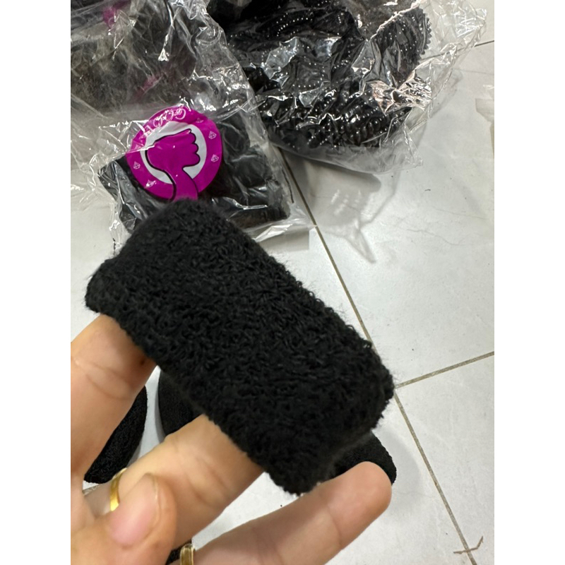 10 Dây chun buộc tóc - dây buộc tóc màu đen to dày