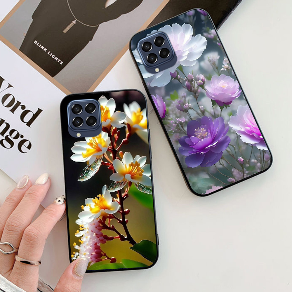 Ốp lưng Samsung m33, ss m53, ss m63, ss a12 , ss m12 in hình hoa lá cành op nữ