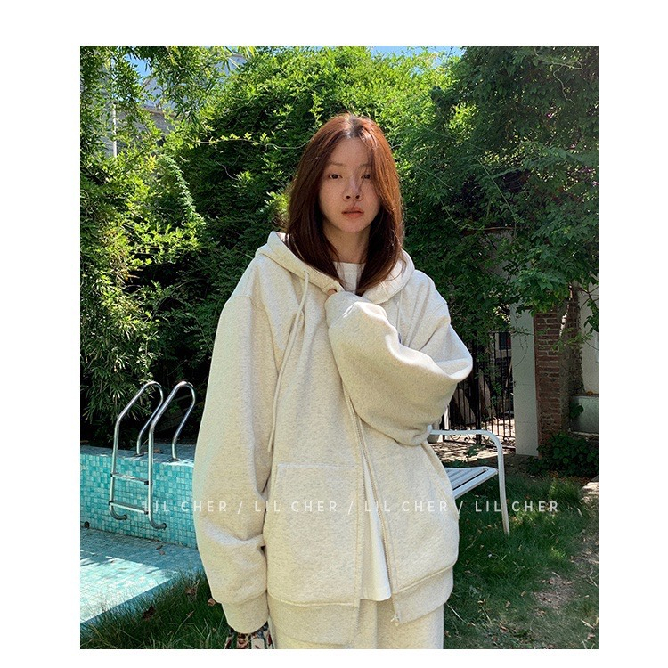 Áo Khoác Hoodie Dáng Rộng in HỌA TIẾT Thời Trang Mùa Đông Cho Nam Nữ