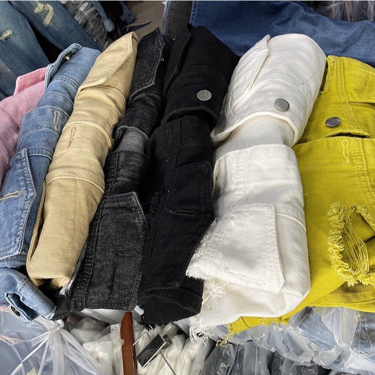 Áo khoác Jean rách crotop tua lai cá tính Bigsize 39-65kg