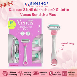 Dao cạo nữ 3 lưỡi Gillette dành cho da nhạy cảm