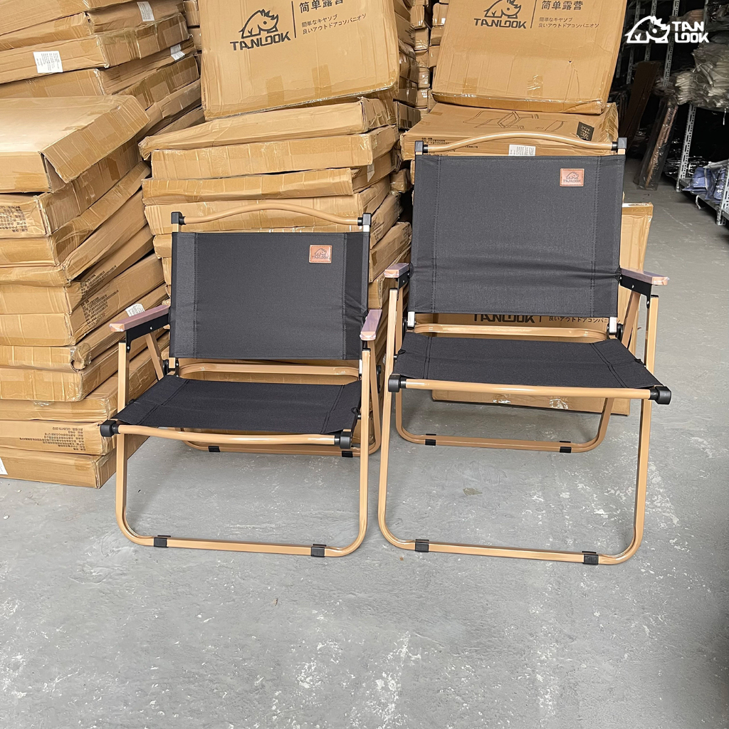 Ghế gấp camping TANLOOK Màu vài vải đen thiết kế gọn du lịch ,cafe ,ban công, câu cá hàng nhập nguyên chiếc