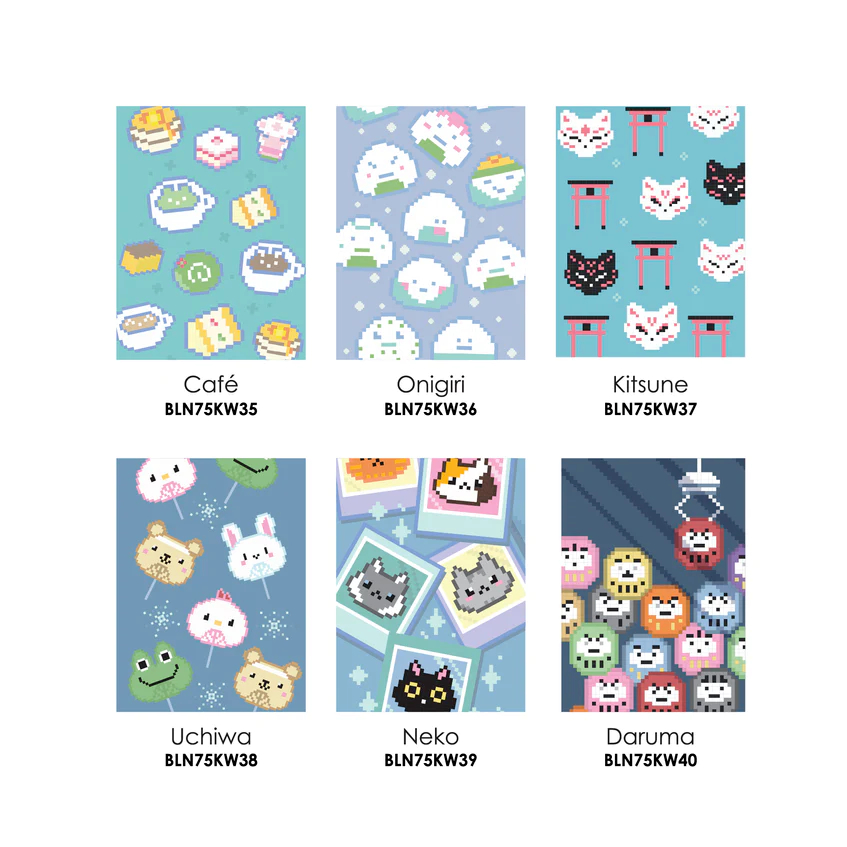 Bút Gel PENTEL Energel Kawaii Pixel II Mực Đen Ngòi 0.5mm - Hàng Chính Hãng BLN75KW