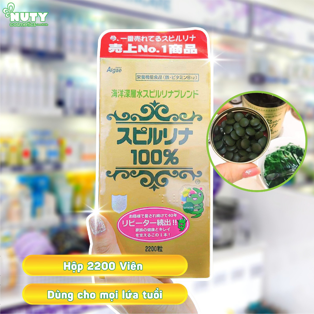 Viên Uống Tảo Xoắn Spirulina (2200 viên)