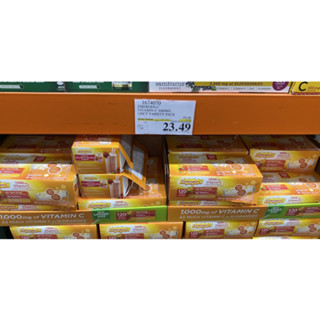 [bill Mỹ date 03/2025] Gói 9gam Bột Xủi Hòa Tan Emergen C bổ sung vitamin C 1000mg có 3 mùi cam, quýt, Mâm xôi của Mỹ