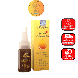 Serum Collagen X3 Mỹ Phẩm Đông Anh Chính Hãng 20ml - Serum Dưỡng Ẩm Dưỡng Trắng Mờ Thâm Nám Căng Bóng Da