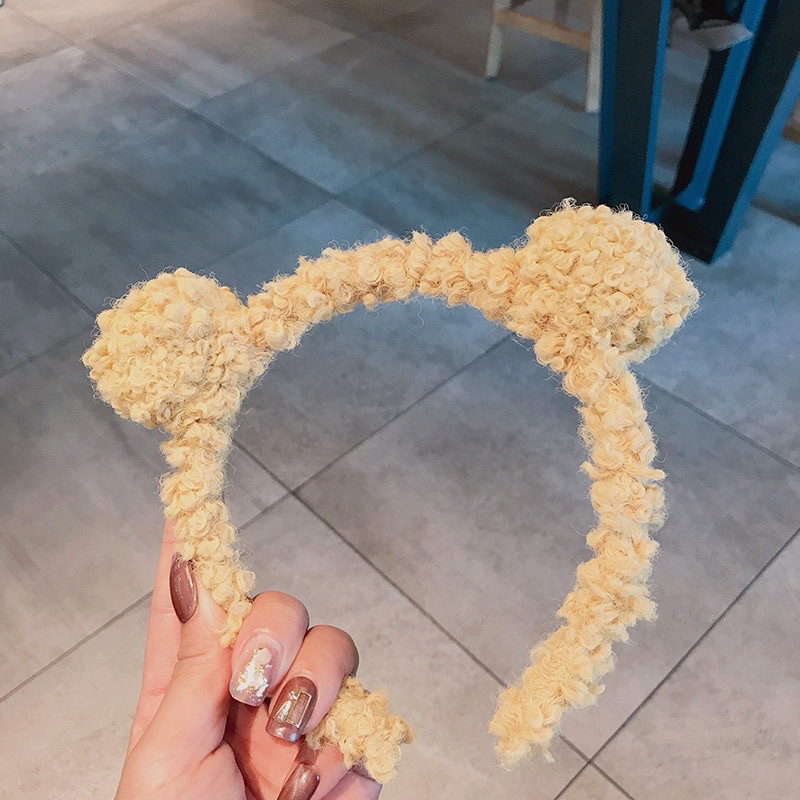 Bờm Gấu Cute Nữ, Băng Đô Rửa Mặt Gấu Cute Hàn Quốc Cute Nữ