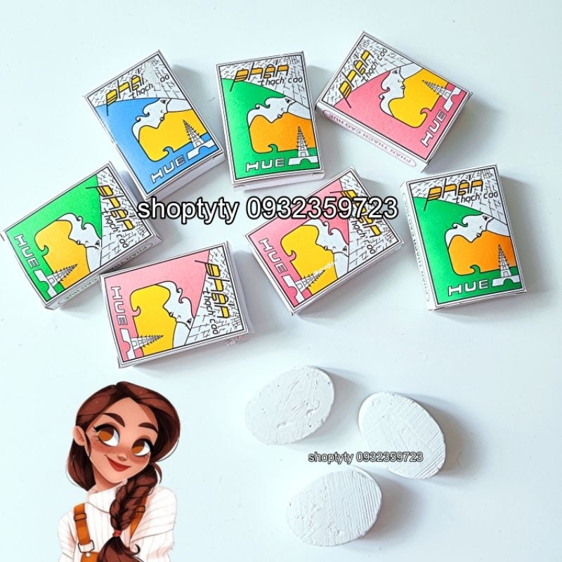 Combo 10 Phấn Thạch Cao Huế Dùng Để Cạo Lông Mặt
